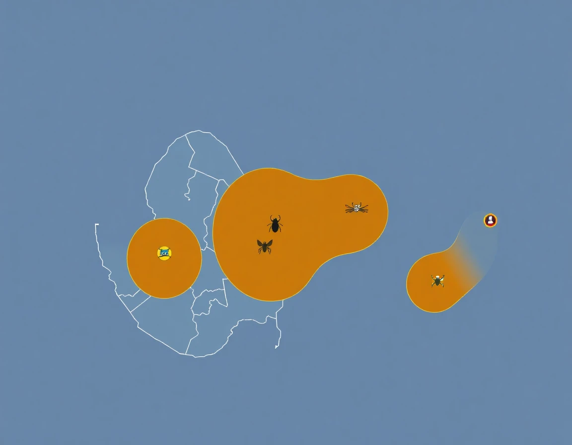 Pest Control Service Areas Map